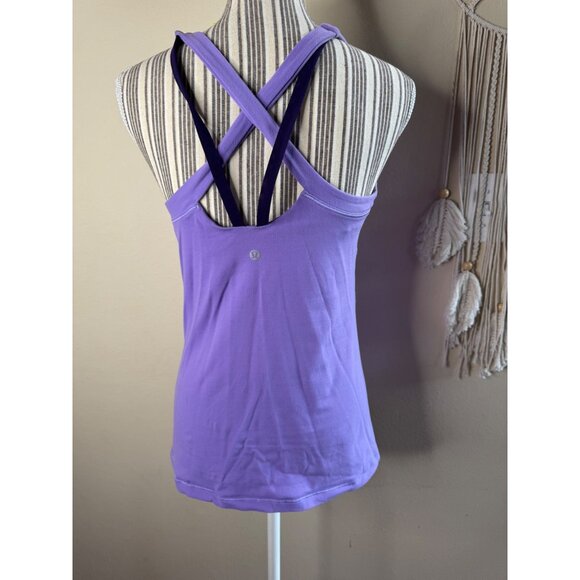 Lululemon Rally Your Heart Tank Top Enchanted Iris Dark Purple Womens Size 10 - Picture 4 of 6